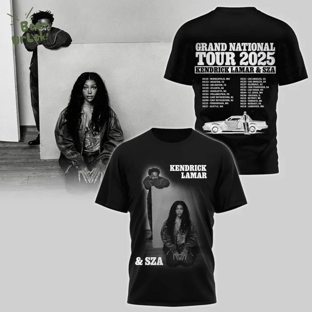 Kendrick Lamar xSZA Grand National Tour 2025 Tshirt Kendrick Lamar xSZA Grand National Tour 2025 Tshirt