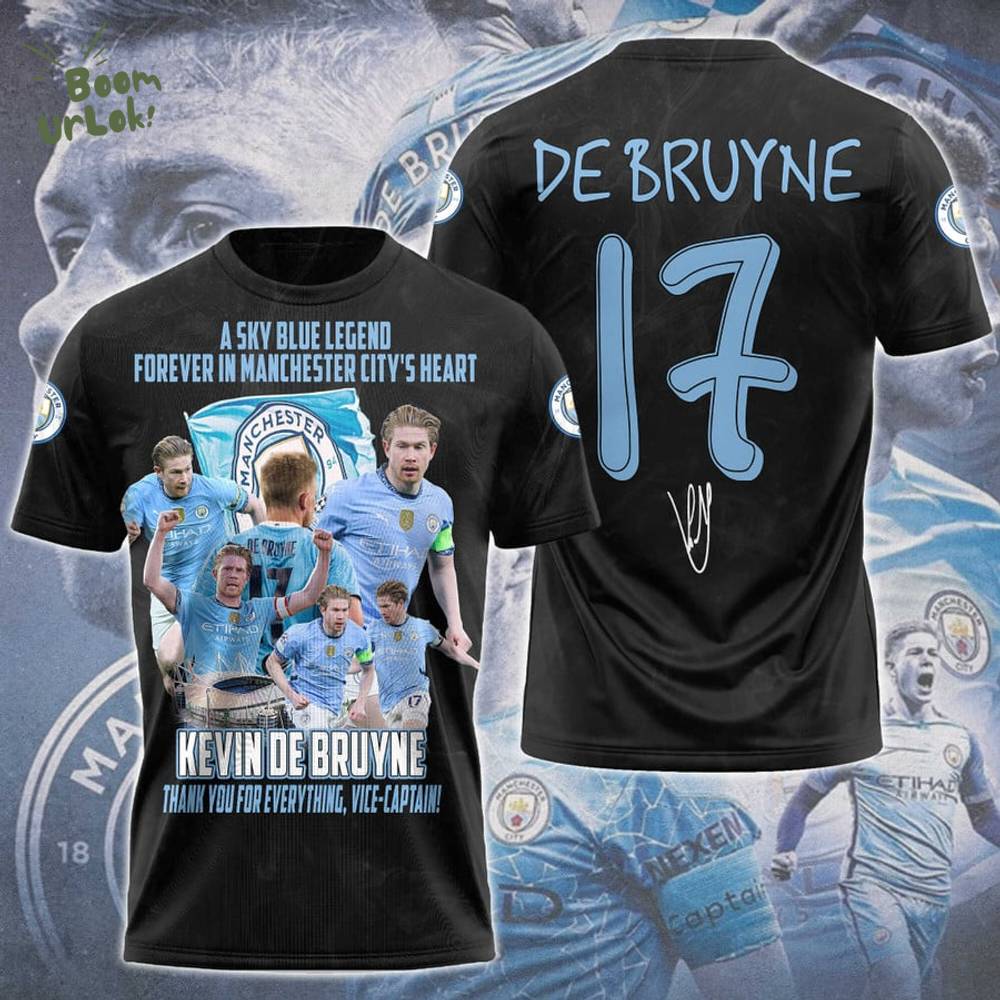 Kevin De Bruyne x Manchester City Year 3D T-Shirt Kevin De Bruyne x Manchester City Year 3D T-Shirt
