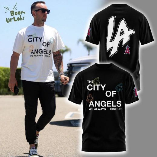 LA Angels “The city of Angel” Combo Black Tshirt