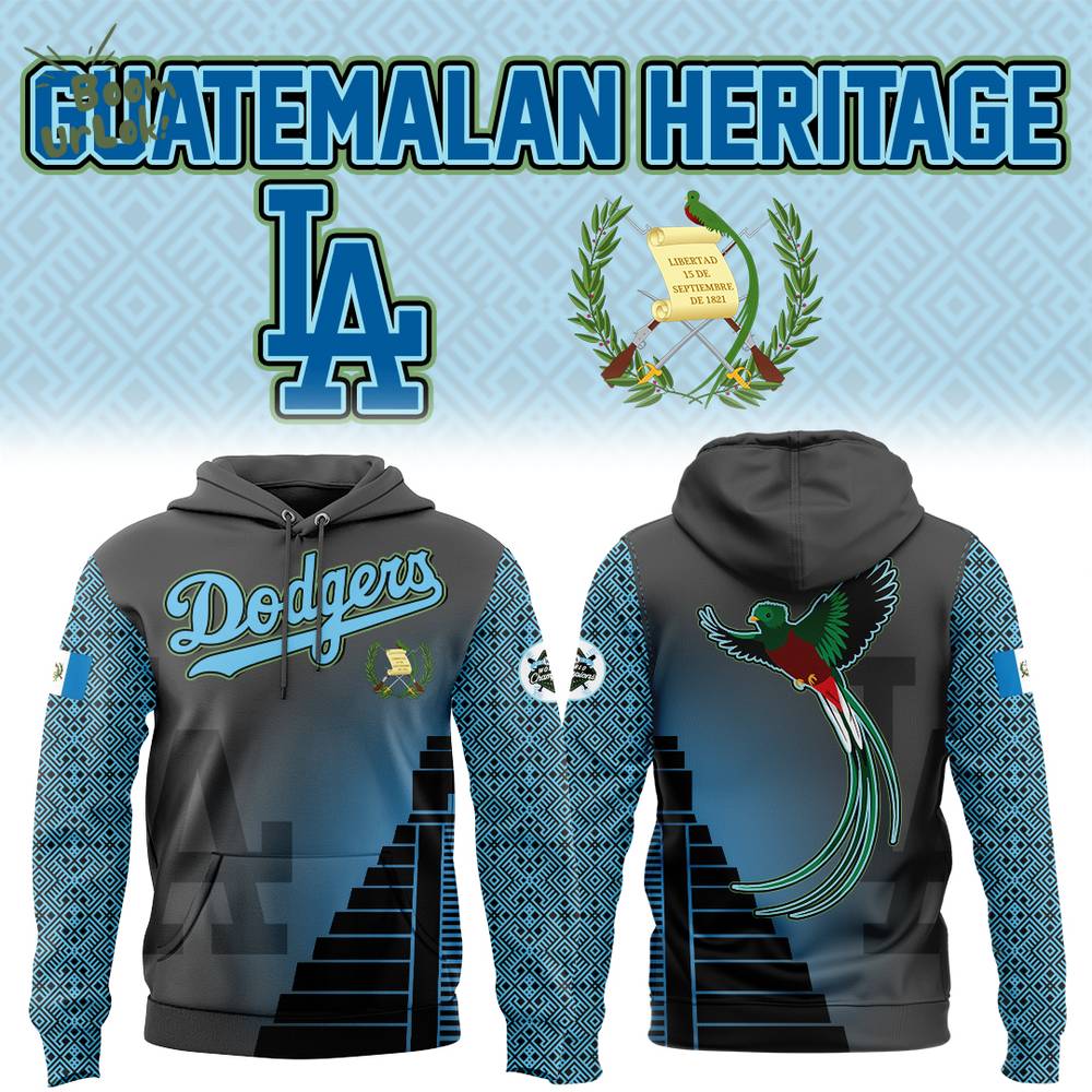LA Dodger Guatemalan Heritage Night Hoodie LA Dodger Guatemalan Heritage Night Hoodie