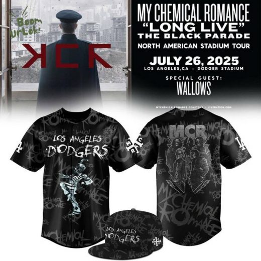 LA Dodgers x 2025 My Chemical Romance Concert Jersey