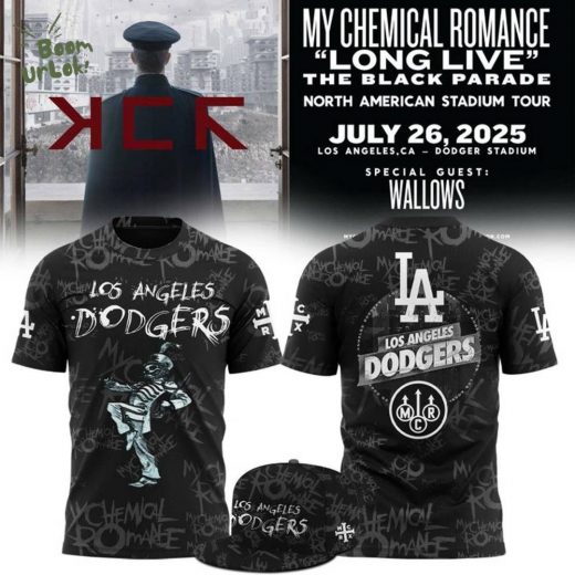 LA Dodgers x 2025 My Chemical Romance Concert T-shirt