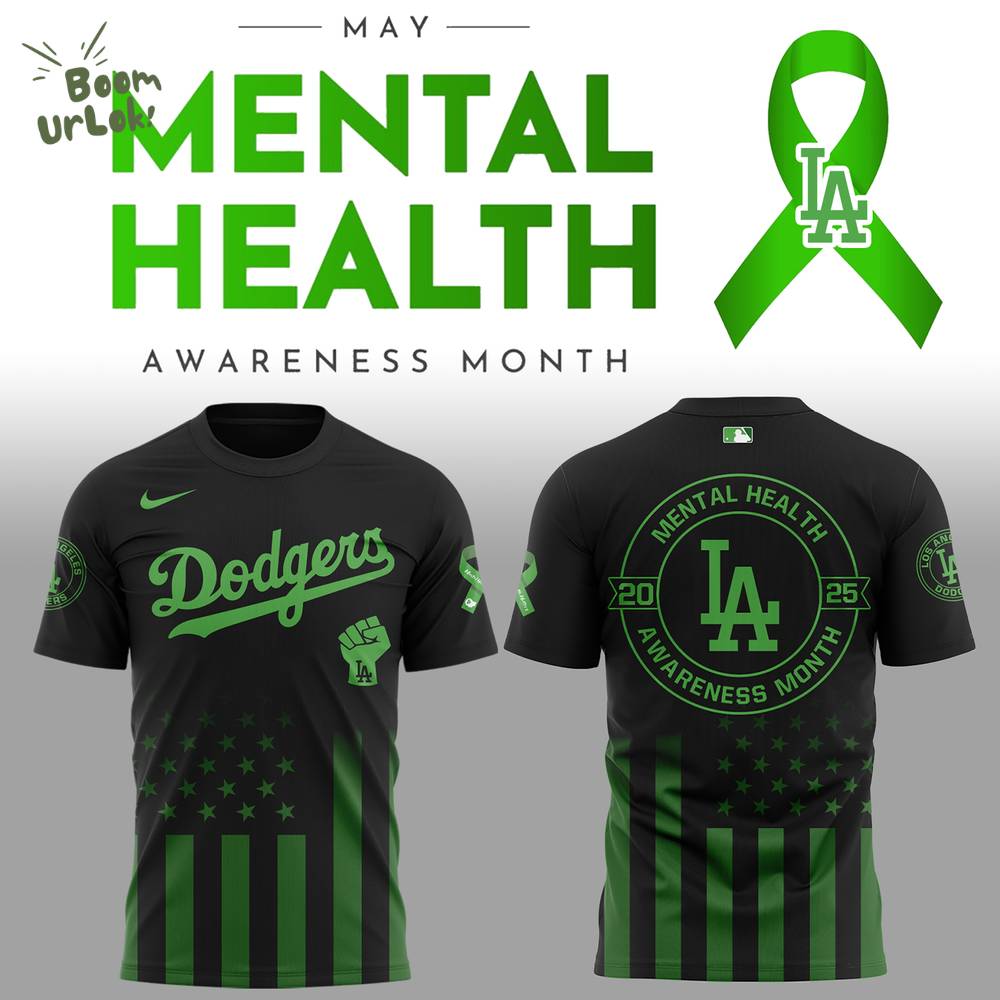 LA Dodgers x Mental Health Awareness Month 2025 Tshirt LA Dodgers x Mental Health Awareness Month 2025 Tshirt