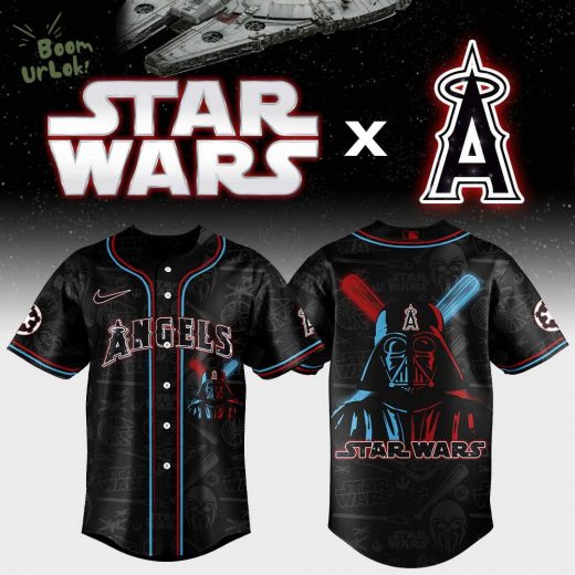 Limited Edition Los Angeles Angels x Star Wars Night Black Jersey