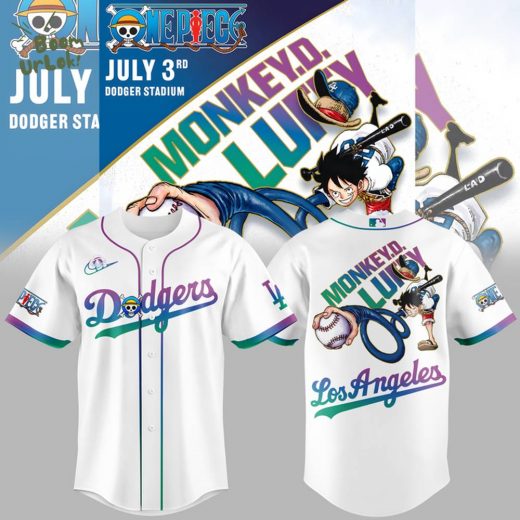 Limited Edition Los Angeles Dodgers x ONE PIECE Jersey 2025