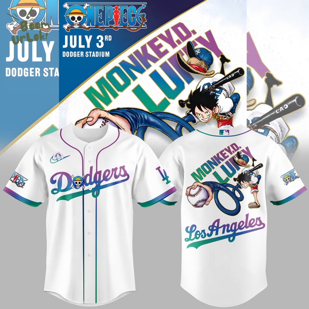 Limited Edition Los Angeles Dodgers x ONE PIECE Jersey 2025 Limited Edition Los Angeles Dodgers x ONE PIECE Jersey 2025