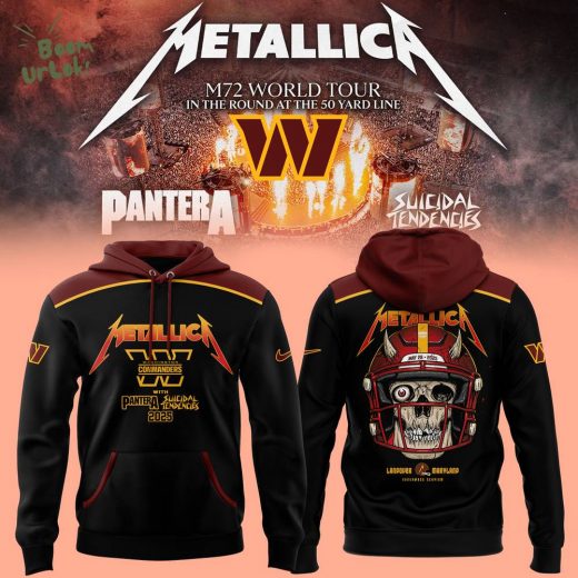 Limited Edition M72 World Tour With Pantera And Suicidal Tendencies x Washington Commanders Hoodie 2025