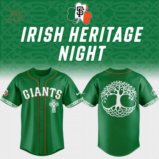 Limited Edition SF Giants x Irish Heritage Night 2025 Baseball Jersey