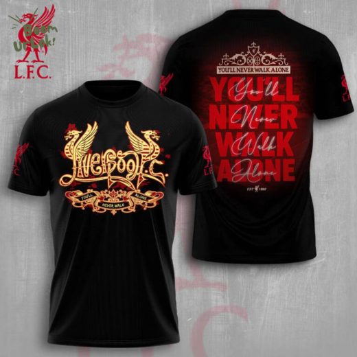 Liverpool “You’ll never walk alone” 3D T-Shirt limited Edition