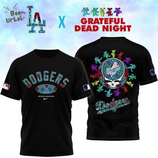 Los Angeles Angels and Grateful Dead Night Black Shirt New Design 2025