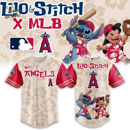 Los Angeles Angels x Lilo & Stitch 2025 Baseball Jersey
