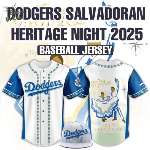 Los Angeles Dodgers 2025 Salvadoran heritage jersey