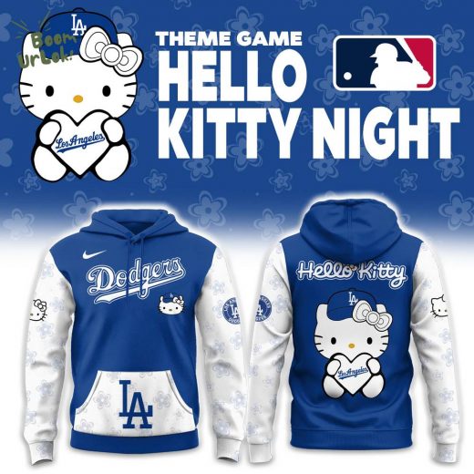 Los Angeles Dodgers With Theme Game Hello Kitty NIGHT Hoodie New Design 2025