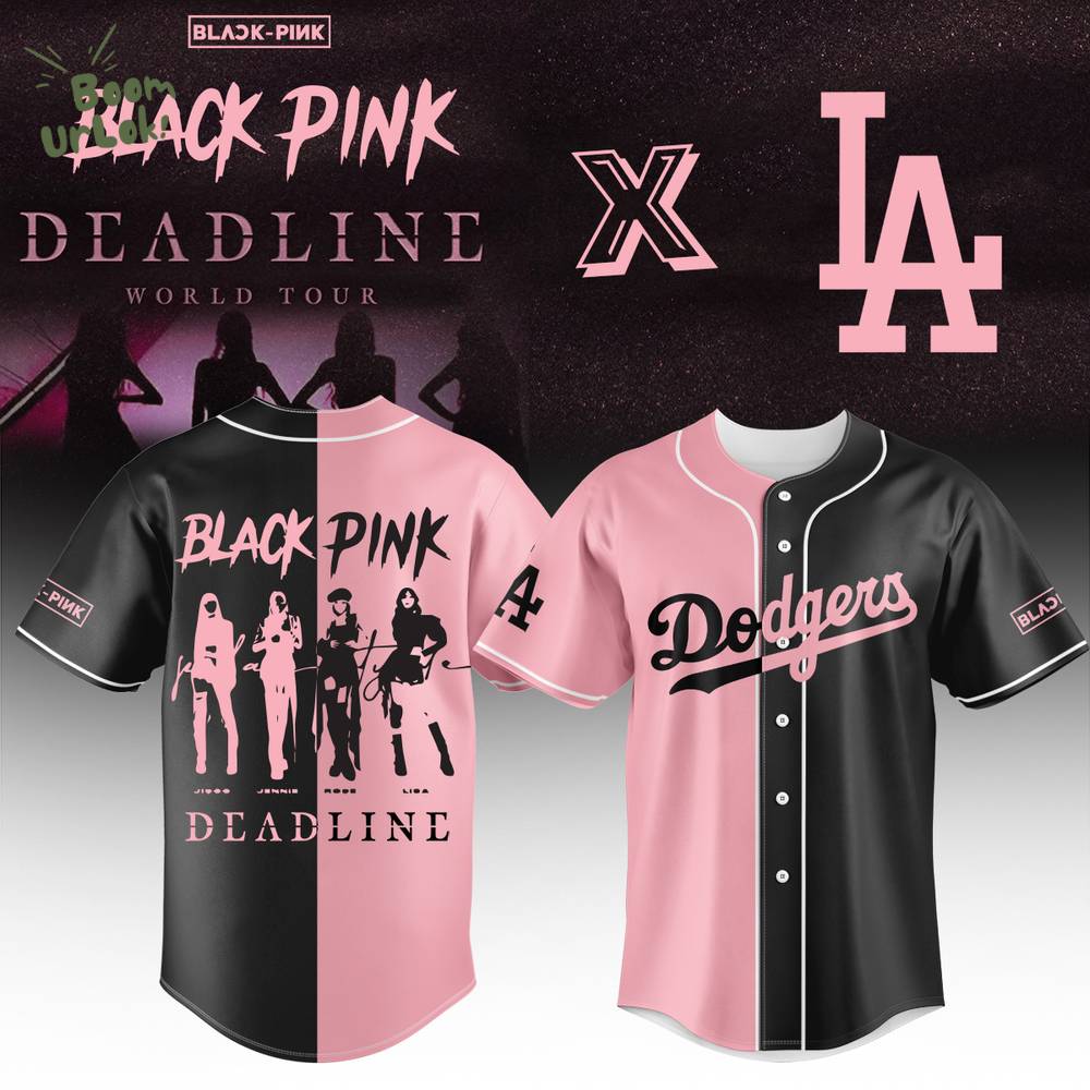 Los Angeles Dodgers x Blackpink Baseball Jersey Los Angeles Dodgers x Blackpink Baseball Jersey