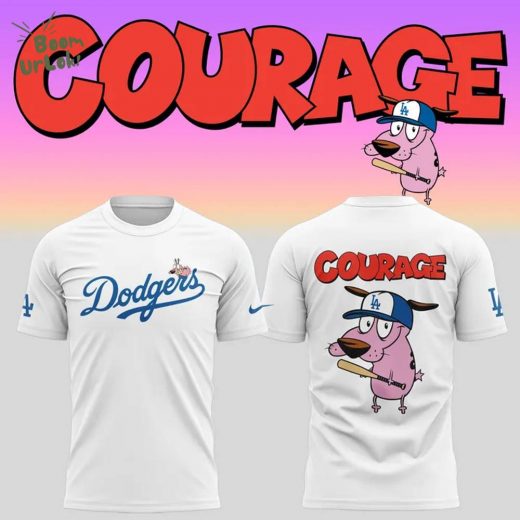 Los Angeles Dodgers x Courage Dog 2025 tshirt