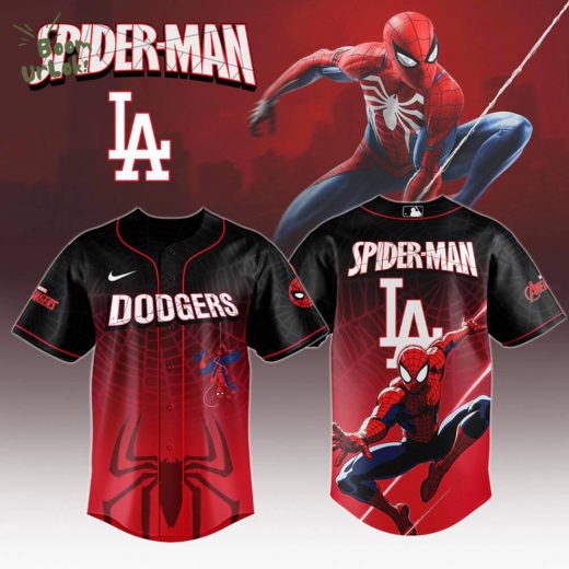 Los Angeles Dodgers x Spider Man Game Night Special Edition jersey 2025