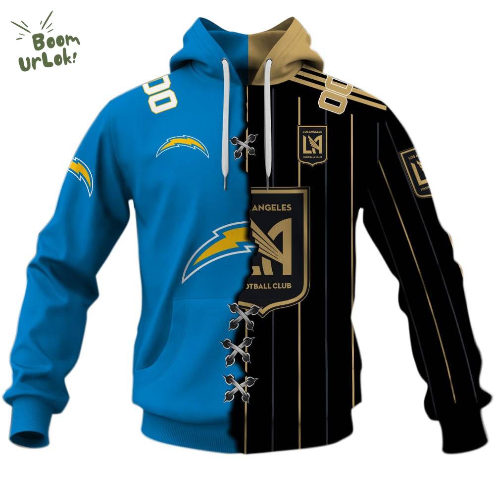 Los Angeles FC X Los Angeles Chargers (MLS x NFL) Special Hoodie Los Angeles FC X Los Angeles Chargers (MLS x NFL) Special Hoodie
