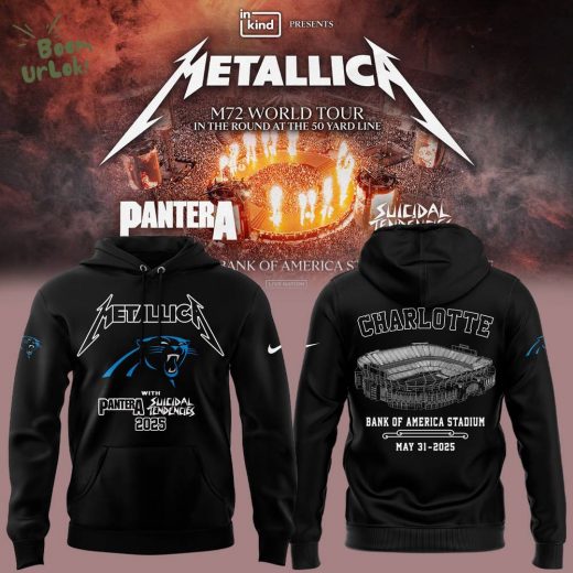 M72 World Tour x Carolina Panthers Black Hoodie 2025