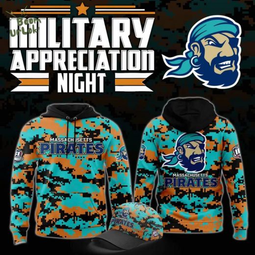 Massachusetts Pirates Military Nights Hoodie 2025