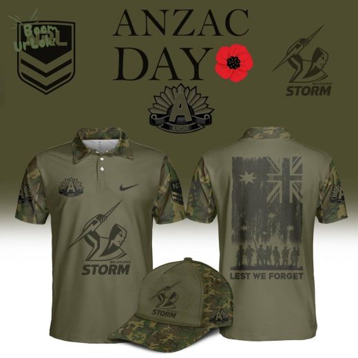 Melbourne Storm Anzac Day Polo Shirt