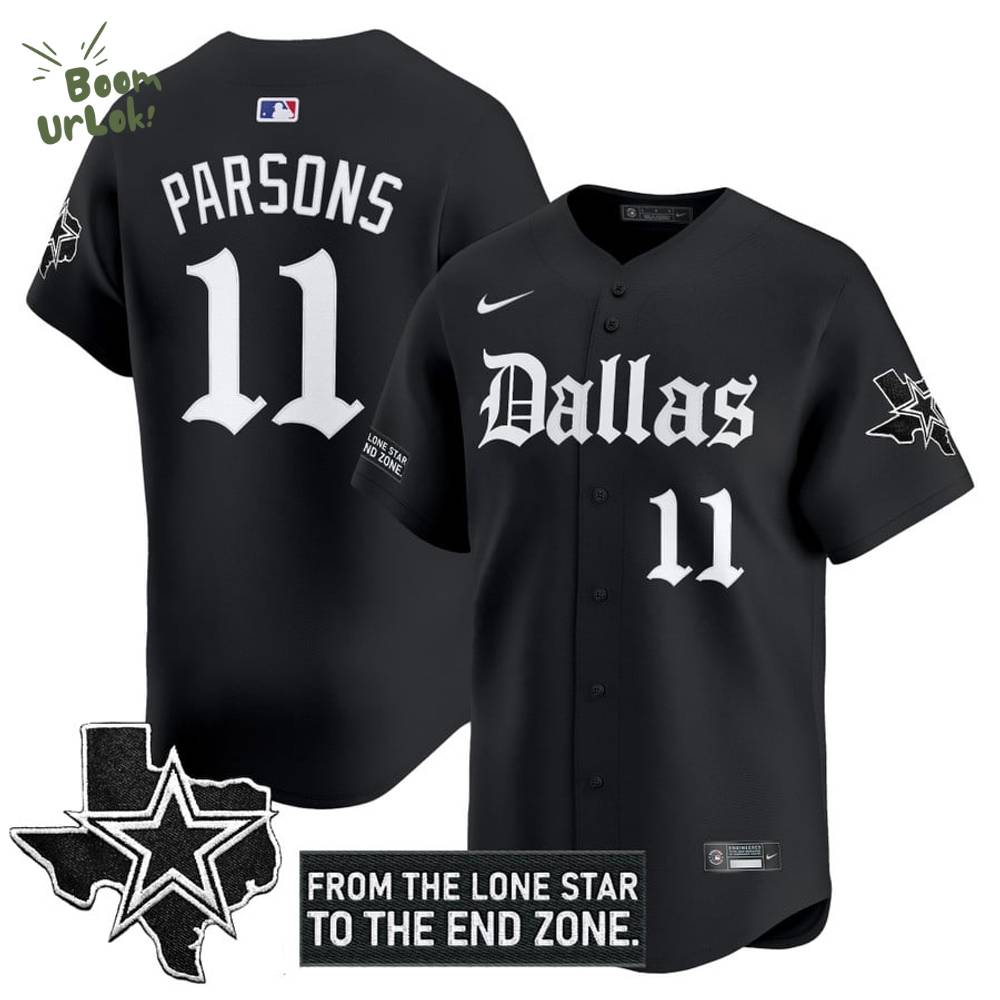 Men's Dallas Cowboys 'Gothic Lone Star Edition' Vapor Baseball Jersey Men's Dallas Cowboys 'Gothic Lone Star Edition' Vapor Baseball Jersey