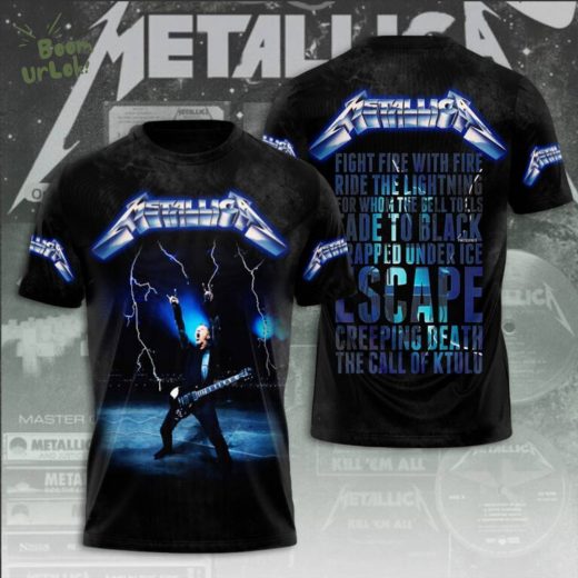 Metallica Ride The Lightning 3D Tshirt