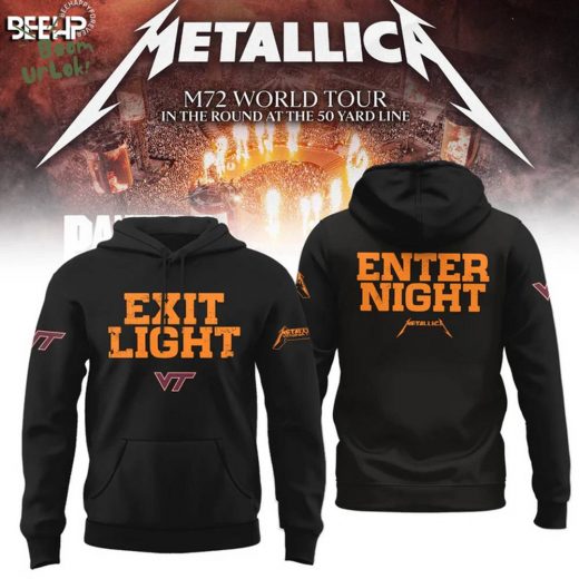 Metallica x Virginia “Exit Light Enter Night” Hoodie Black