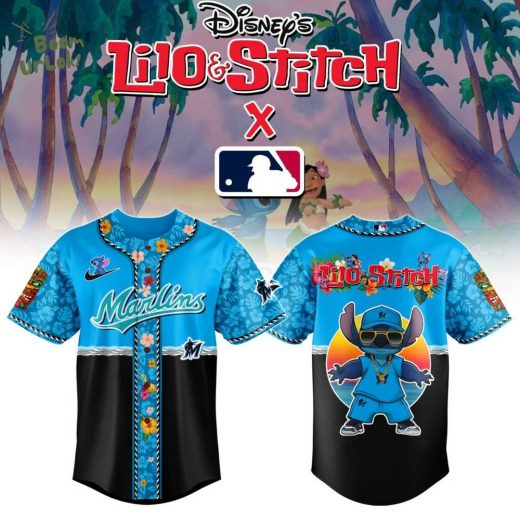 Miami Marlins MLB x Lilo & Stitch Jersey