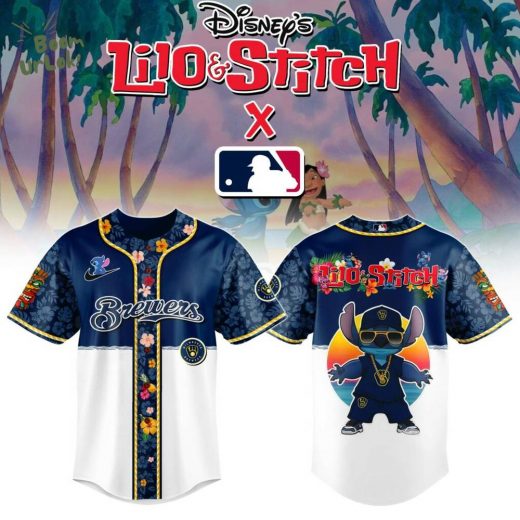 Milwaukee Brewers MLB x Lilo & Stitch Jersey