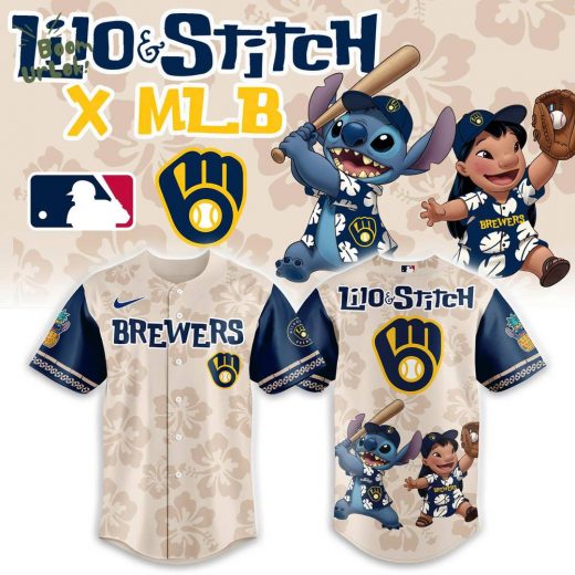 Milwaukee Brewers x Lilo & Stitch 2025 Baseball Jersey
