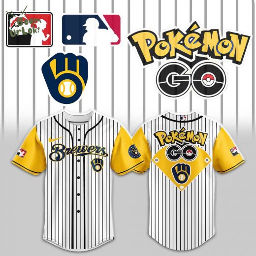 Milwaukee Brewers x Pokemon Go Night Jersey