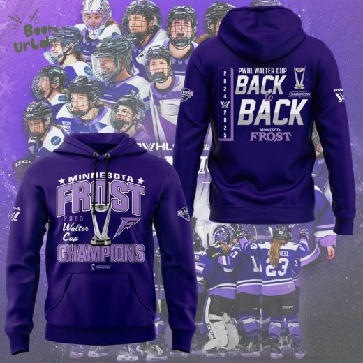Minnesota Frost Back to Back Champions WALTER CUP 2025 Hoodie
