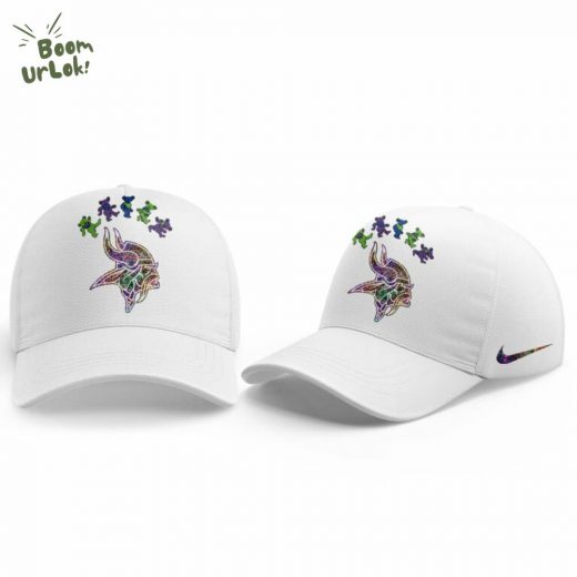 Minnesota Vikings Grateful Dead Night New Version White Hoodie