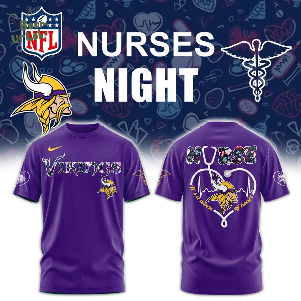 Minnesota Vikings NURSES NIGHT Combo Tshirt Minnesota Vikings NURSES NIGHT Combo Tshirt