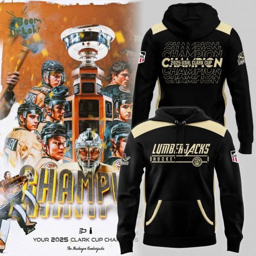 Muskegon Lumberjacks CLARK CUP CHAMPIONS 2025 hoodie