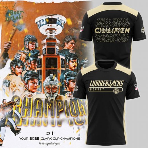 Muskegon Lumberjacks CLARK CUP CHAMPIONS 2025 tshirt