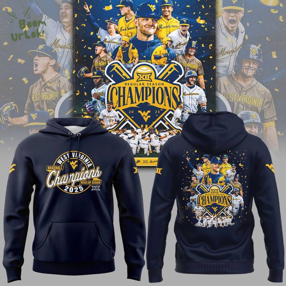 New Big 12 Regular Season Title Navy Hoodie New Big 12 Regular Season Title Navy Hoodie