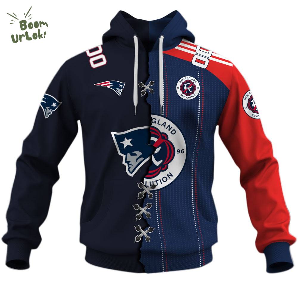 New England Revolution X New England Patriots (MLS x NFL) Special Hoodie New England Revolution X New England Patriots (MLS x NFL) Special Hoodie