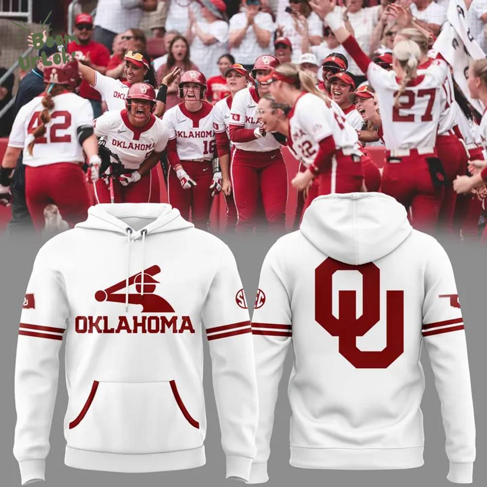 New Oklahoma Softball White Hoodie 2025 New Oklahoma Softball White Hoodie 2025