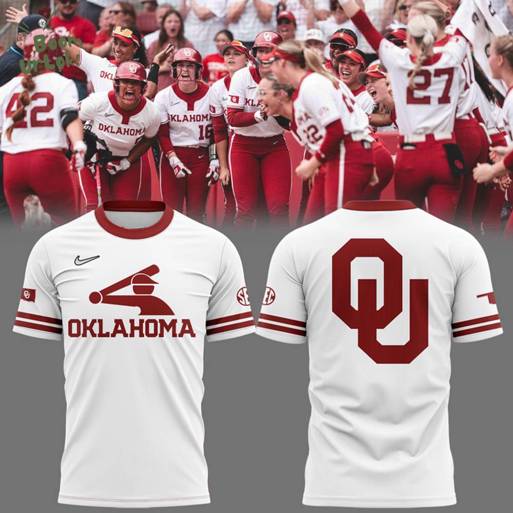 New Oklahoma Softball White T-Shirt 2025 New Oklahoma Softball White T-Shirt 2025