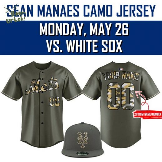 New York Mets 2025 SEAN MANAEA CAMO JERSEY