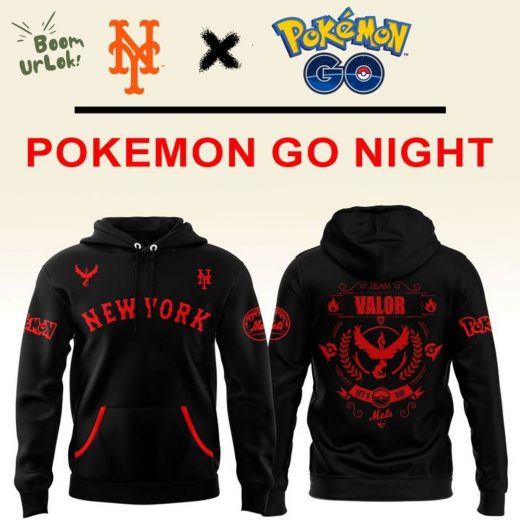 New York Mets Pokemon Go Team Valor Hoodie 2025