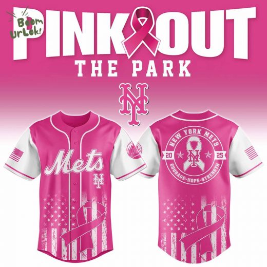 New York Mets X Pink Out The Park-3D Baseball Jersey