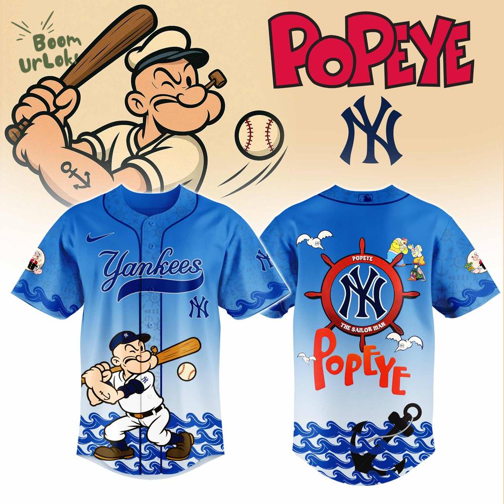 New York Yankees MLB x Popeye Jersey Editions Limited 2025 New York Yankees MLB x Popeye Jersey Editions Limited 2025