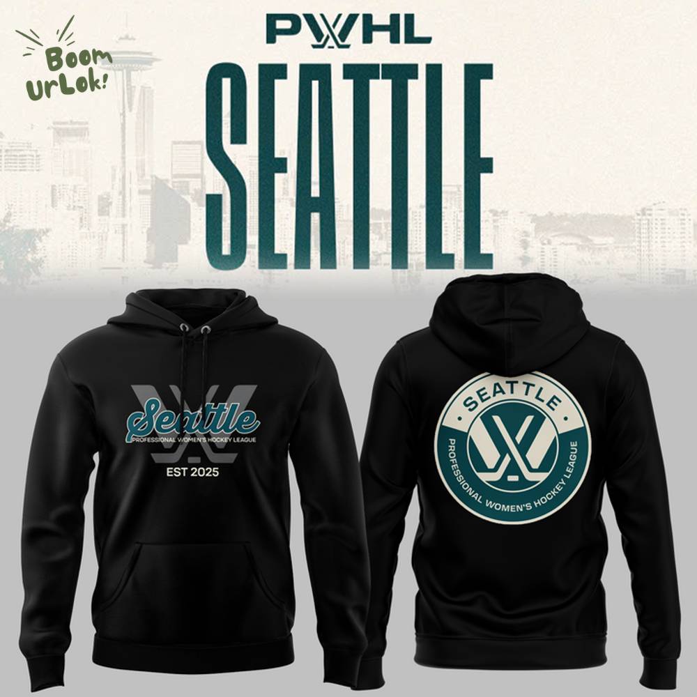 PWHL Seattle Limited Edition 2025 Black Hoodie PWHL Seattle Limited Edition 2025 Black Hoodie