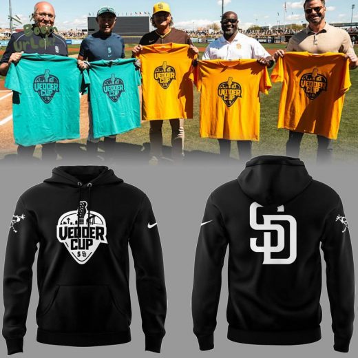 Padres Baseball Vadder Cup Black Hoodie