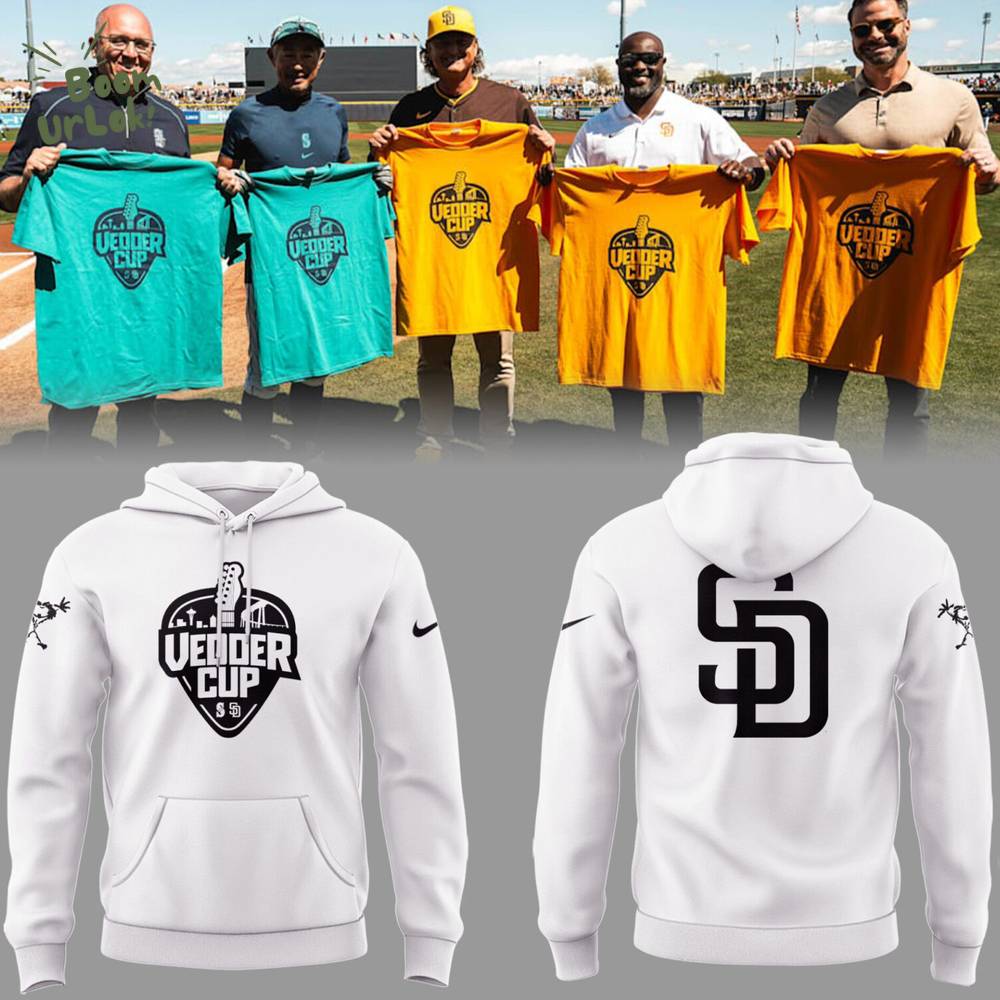 Padres Baseball Vadder Cup White Hoodie Padres Baseball Vadder Cup White Hoodie