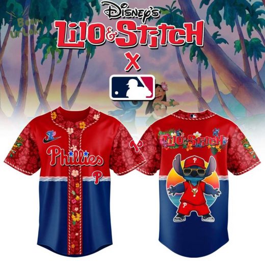 Philadelphia Phillies MLB x Lilo & Stitch Jersey