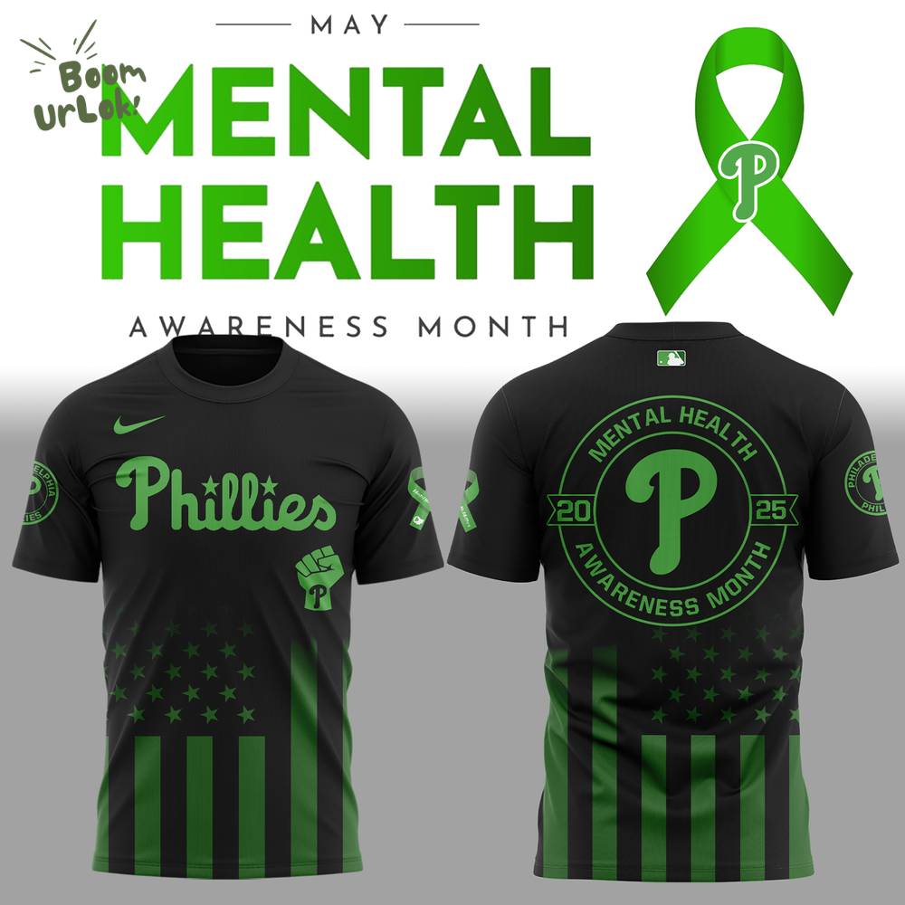 Philadelphia Phillies x Mental Health Awareness Month 2025 Tshirt Philadelphia Phillies x Mental Health Awareness Month 2025 Tshirt