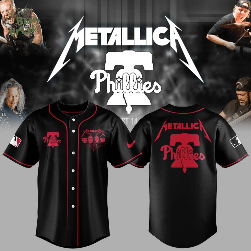 Phillies Baseball Metallica Night Jersey Phillies Baseball Metallica Night Jersey